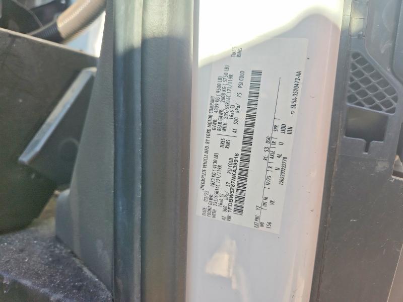 2022 Ford Transit მანქანა იყიდება აუქციონზე, vin: 1FDBW5Z87NKA39916, აუქციონის ნომერი: 55606706