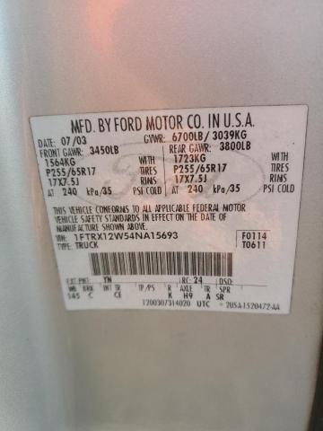 Продаж на аукціоні авто 2004 Ford F150, vin: 1FTRX12W54NA15693, номер лоту: 57560996