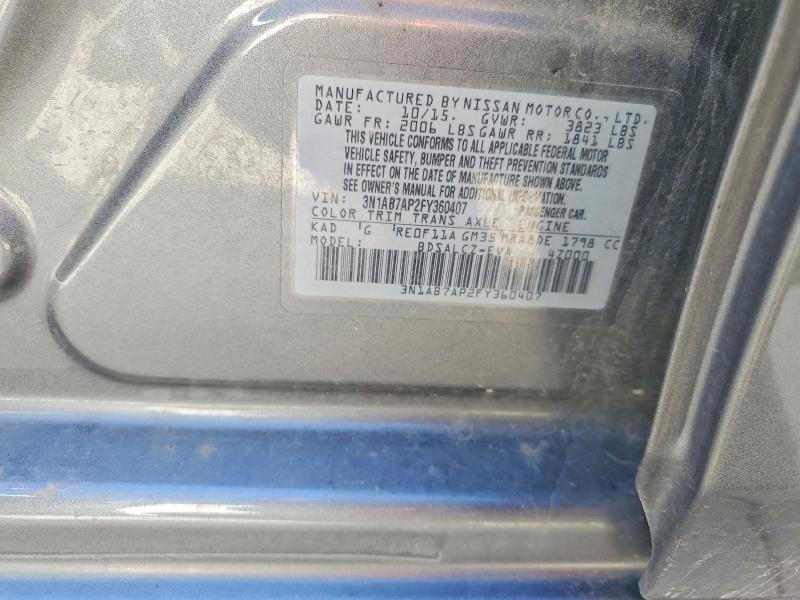 54912026 :رقم المزاد ، 3N1AB7AP2FY360407 vin ، 2015 Nissan Sentra مزاد بيع