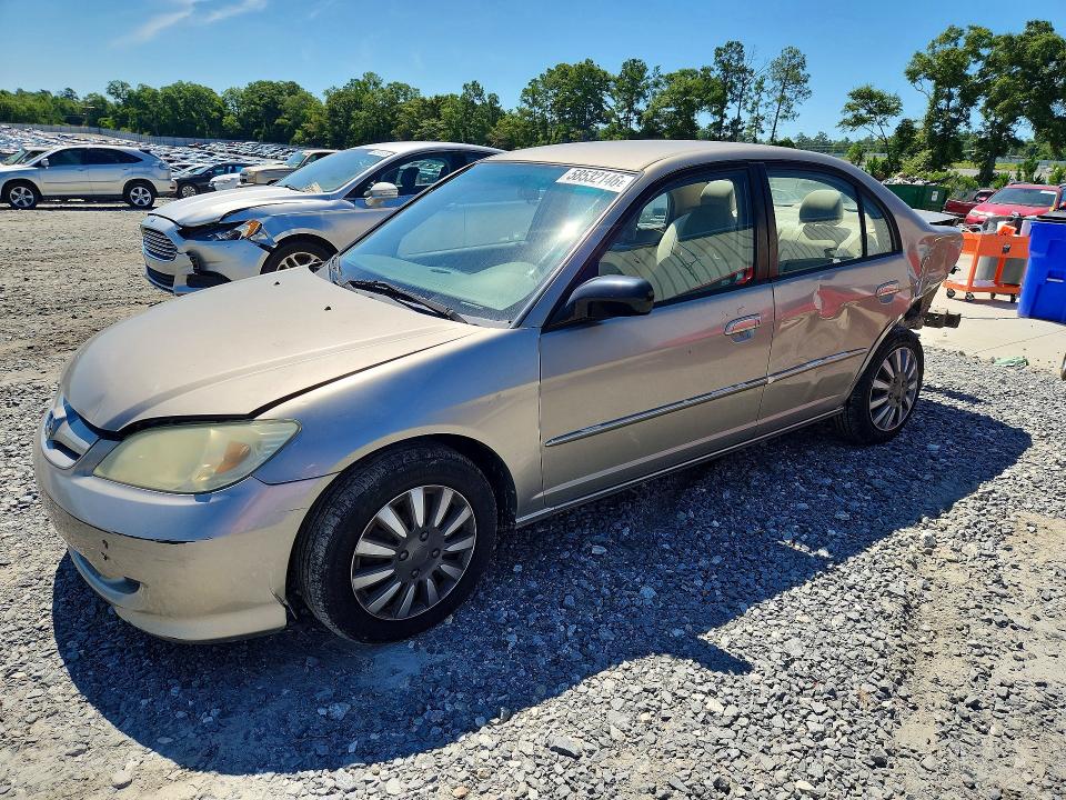 58532146 :رقم المزاد ، 2HGES16504H536393 vin ، 2004 Honda Civic مزاد بيع