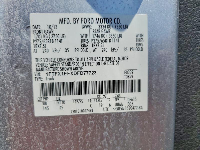 Aukcja sprzedaży 2013 Ford F150, vin: 1FTFX1EFXDFD77723, numer aukcji: 57045536