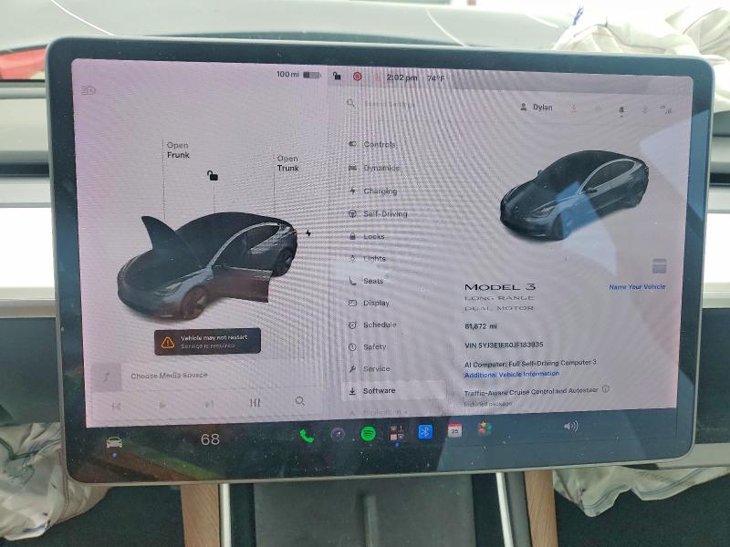 Продаж на аукціоні авто 2018 Tesla Model 3, vin: 5YJ3E1EB0JF183935, номер лоту: 58156666
