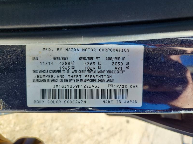 55379646 :رقم المزاد ، JM1GJ1U59F1222935 vin ، 2015 Mazda 6 مزاد بيع