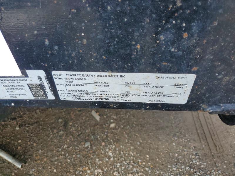 Продажа на аукционе авто 2026 Down 2 Earth Unknown, vin: 1XNBC2027T3126766, номер лота: 57264266
