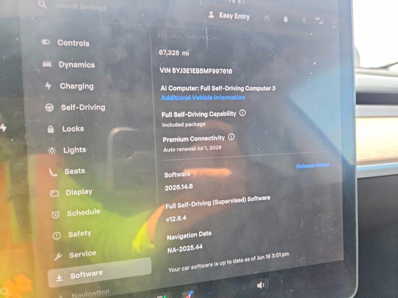 Продаж на аукціоні авто 2021 Tesla Model 3, vin: 5YJ3E1EB5MF997616, номер лоту: 57859466