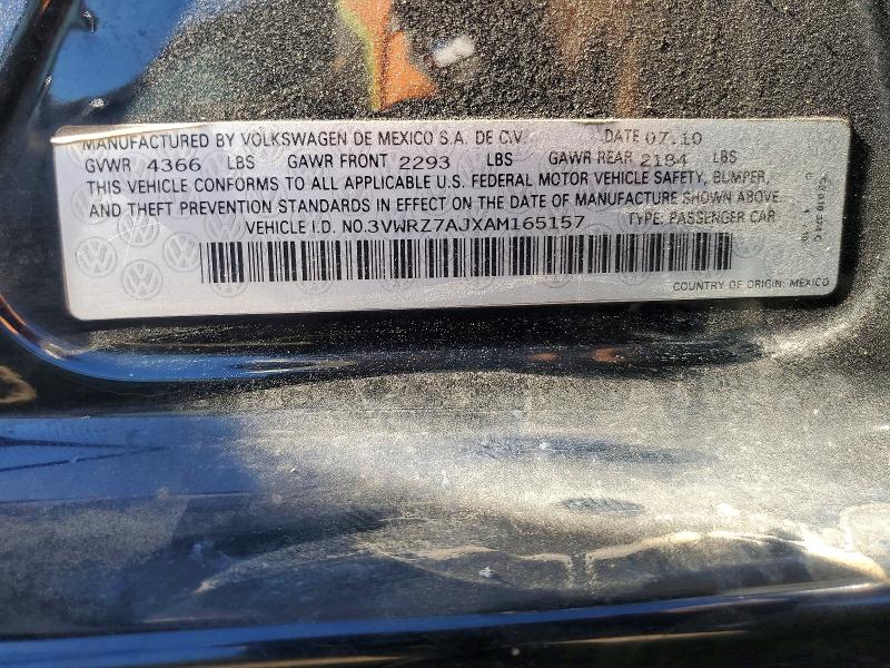 Aukcja sprzedaży 2010 Volkswagen Jetta, vin: 3VWRZ7AJXAM165157, numer aukcji: 56645636