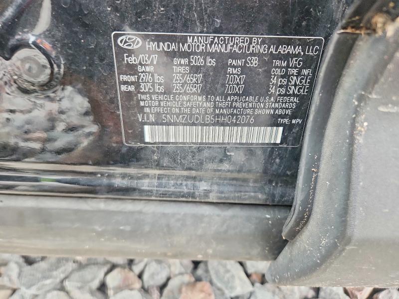Aukcja sprzedaży 2017 Hyundai Santa Fe Sport, vin: 5NMZUDLB5HH042076, numer aukcji: 56503056