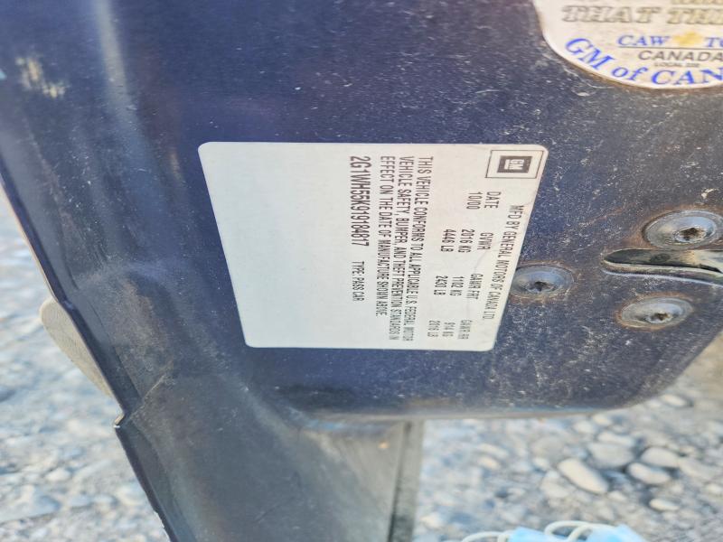 2001 Chevrolet Impala მანქანა იყიდება აუქციონზე, vin: 2G1WH55K919184817, აუქციონის ნომერი: 55873496