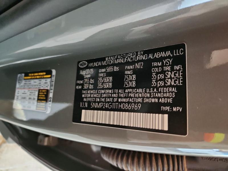 Продаж на аукціоні авто 2026 Hyundai Santa Fe, vin: 5NMP24G11TH086969, номер лоту: 58119656