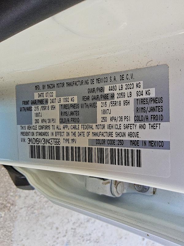 Продажа на аукционе авто 2022 Mazda Cx-30, vin: 3MVDMBAY3NM437998, номер лота: 54549026