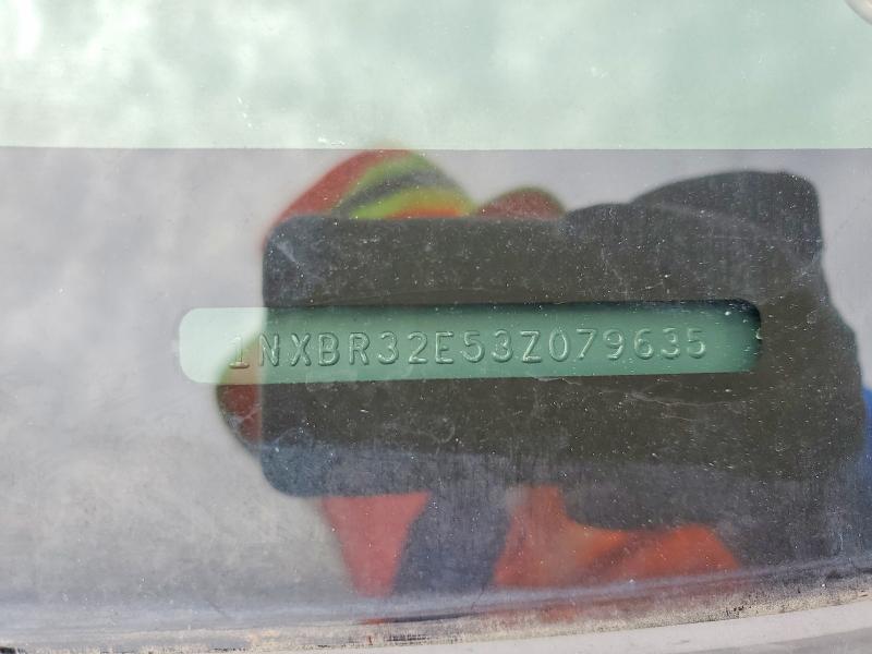 2003 Toyota Corolla მანქანა იყიდება აუქციონზე, vin: 1NXBR32E53Z079635, აუქციონის ნომერი: 59073036