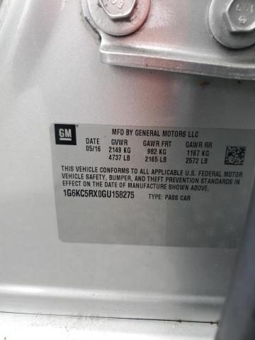 Aukcja sprzedaży 2016 Cadillac Ct6, vin: 1G6KC5RX0GU158275, numer aukcji: 54227216