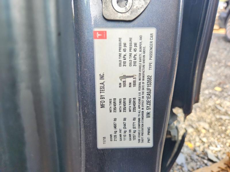 56687966 :رقم المزاد ، 5YJ3E1EA9JF153582 vin ، 2018 Tesla Model 3 مزاد بيع