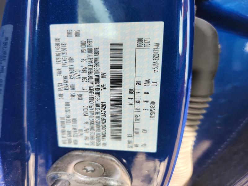 Продажа на аукционе авто 2023 Ford Escape, vin: 1FMCU0GN2PUA74201, номер лота: 55513846