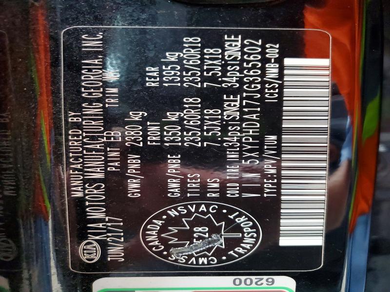 Продажа на аукционе авто 2018 Kia Sorento, vin: 5XYPHDA17JG365602, номер лота: 58914796