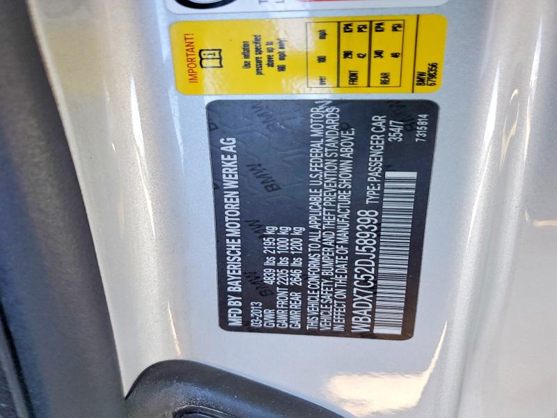 Aukcja sprzedaży 2013 Bmw 335, vin: WBADX7C52DJ589398, numer aukcji: 59636646