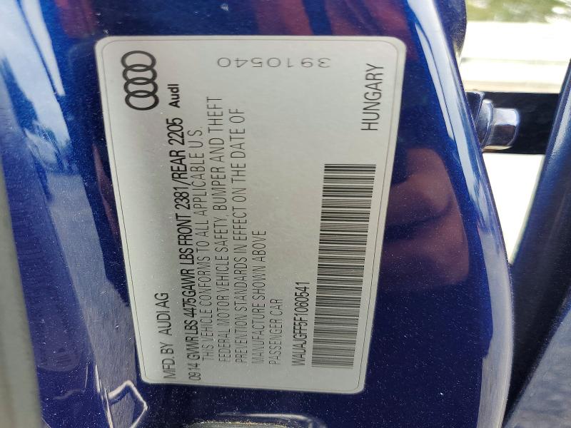 Aukcja sprzedaży 2015 Audi A3, vin: WAUAJGFF5F1060541, numer aukcji: 58911266
