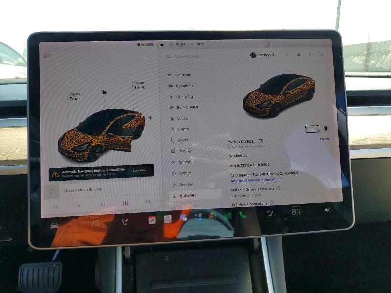 58750366 :رقم المزاد ، 5YJ3E1EA7JF108303 vin ، 2018 Tesla Model 3 مزاد بيع