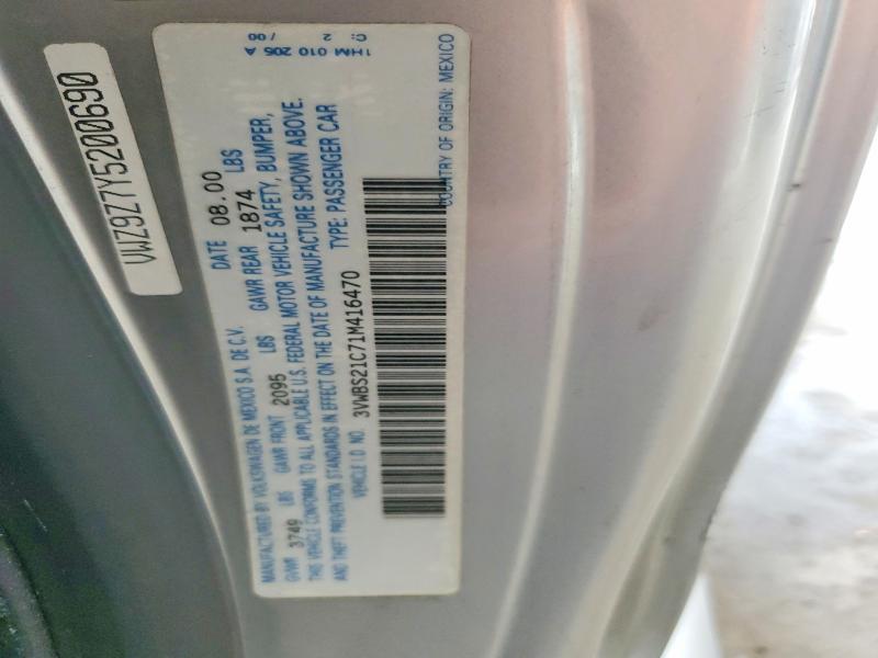 Продажа на аукционе авто 2001 Volkswagen New Beetle, vin: 3VWBS21C71M416470, номер лота: 57114466
