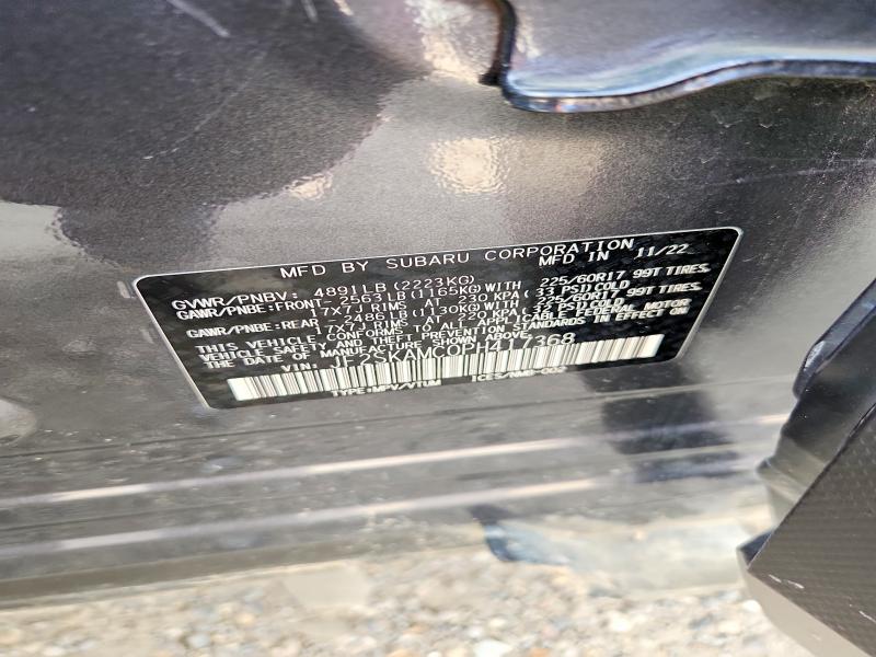 Продаж на аукціоні авто 2023 Subaru Forester, vin: JF2SKAMC0PH417368, номер лоту: 56935436