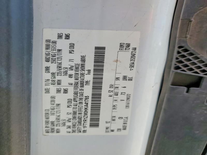 2017 Ford Transit მანქანა იყიდება აუქციონზე, vin: 1FTYR1ZM0HKA41765, აუქციონის ნომერი: 58060696