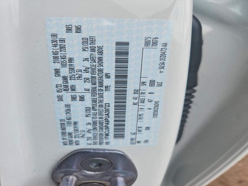 56514916 :رقم المزاد ، 1FMCU9PA9PUA39723 vin ، 2023 Ford Escape مزاد بيع