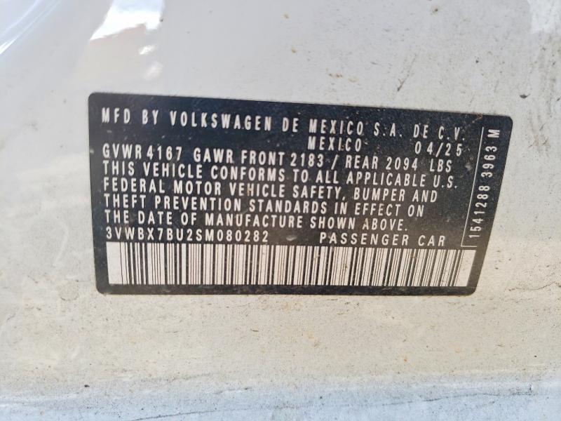 Aukcja sprzedaży 2025 Volkswagen Jetta, vin: 3VWBX7BU2SM080282, numer aukcji: 57615846