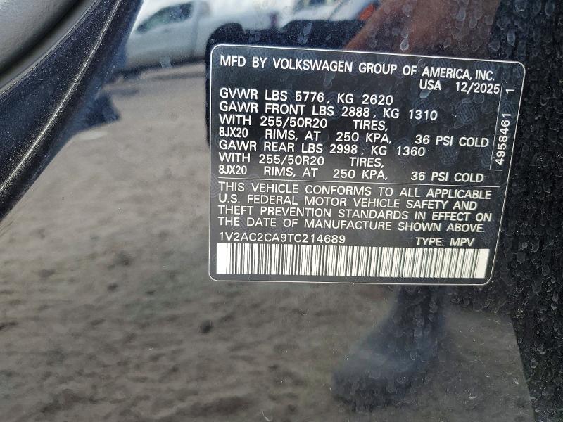 Продажа на аукционе авто 2026 Volkswagen Atlas Cross Sport, vin: 1V2AC2CA9TC214689, номер лота: 56859106