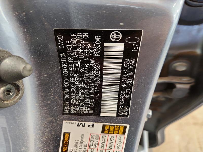 Продажа на аукционе авто 2021 Toyota Toyota Cor, vin: JTDP4MCE8MJ057256, номер лота: 58769706
