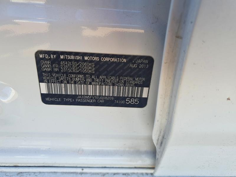 Aukcja sprzedaży 2014 Mitsubishi Lancer, vin: JA32W5FV1EU008209, numer aukcji: 55965656