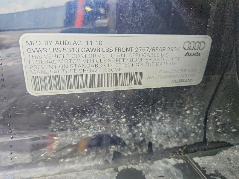 Продажа на аукционе авто 2011 Audi A6, vin: WAUFGAFBXBN045440, номер лота: 56394006