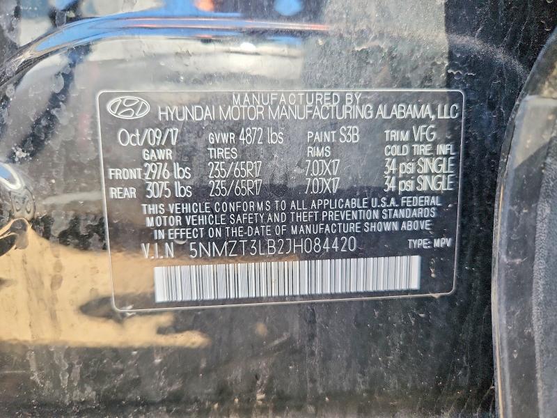 Продажа на аукционе авто 2018 Hyundai Santa Fe Sport, vin: 5NMZT3LB2JH084420, номер лота: 55881216