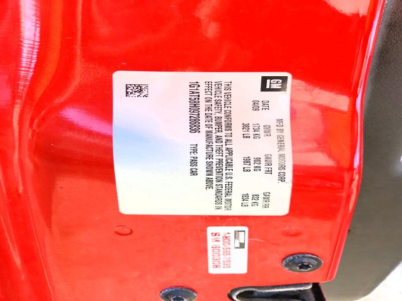 2009 Chevrolet Cobalt მანქანა იყიდება აუქციონზე, vin: 1G1AT58H097286836, აუქციონის ნომერი: 57080246