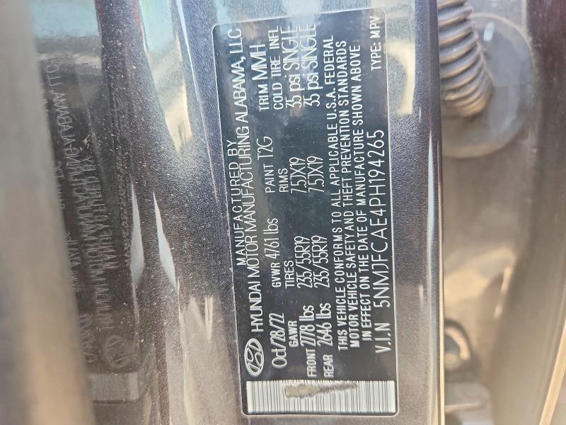 Продаж на аукціоні авто 2023 Hyundai Tucson, vin: 5NMJFCAE4PH194265, номер лоту: 55149536