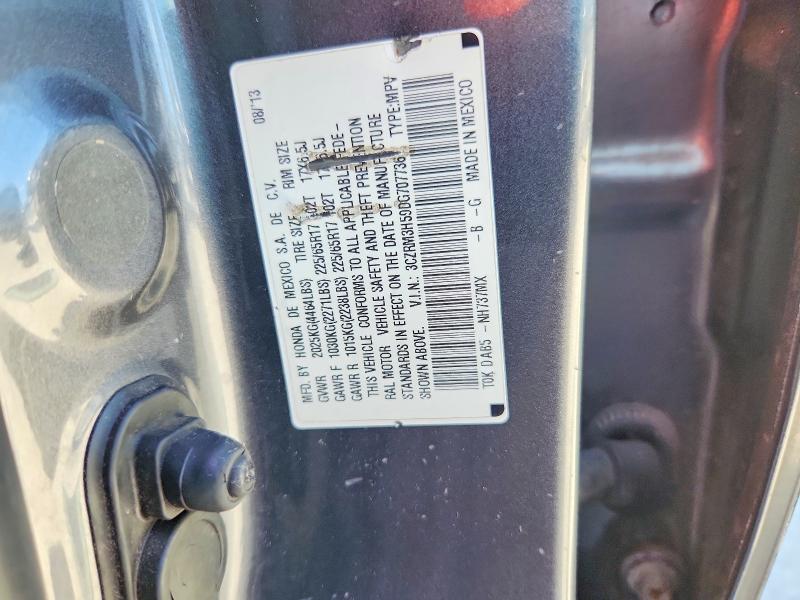 57966686 :رقم المزاد ، 3CZRM3H59DG707736 vin ، 2013 Honda Cr-v مزاد بيع