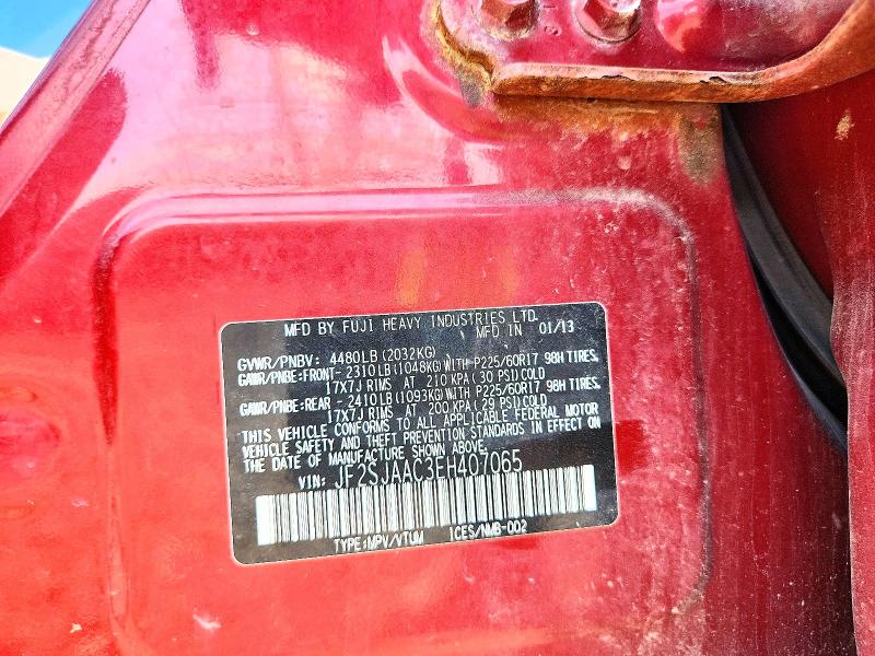 Aukcja sprzedaży 2014 Subaru Forester, vin: JF2SJAAC3EH407065, numer aukcji: 56688206