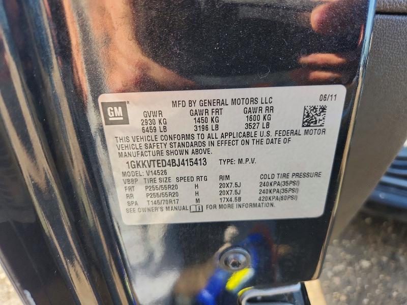 2011 Gmc Acadia მანქანა იყიდება აუქციონზე, vin: 1GKKVTED4BJ415413, აუქციონის ნომერი: 56479336