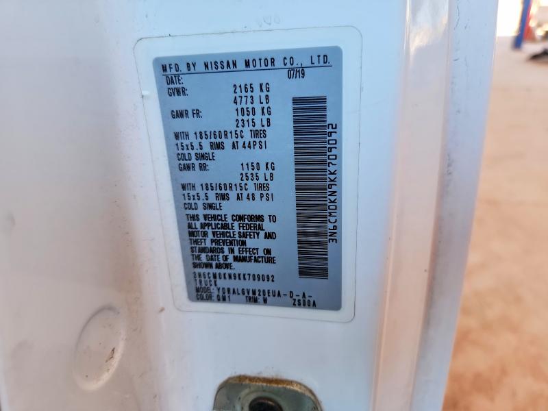 Aukcja sprzedaży 2019 Nissan Nv200, vin: 3N6CM0KN9KK709092, numer aukcji: 57963916