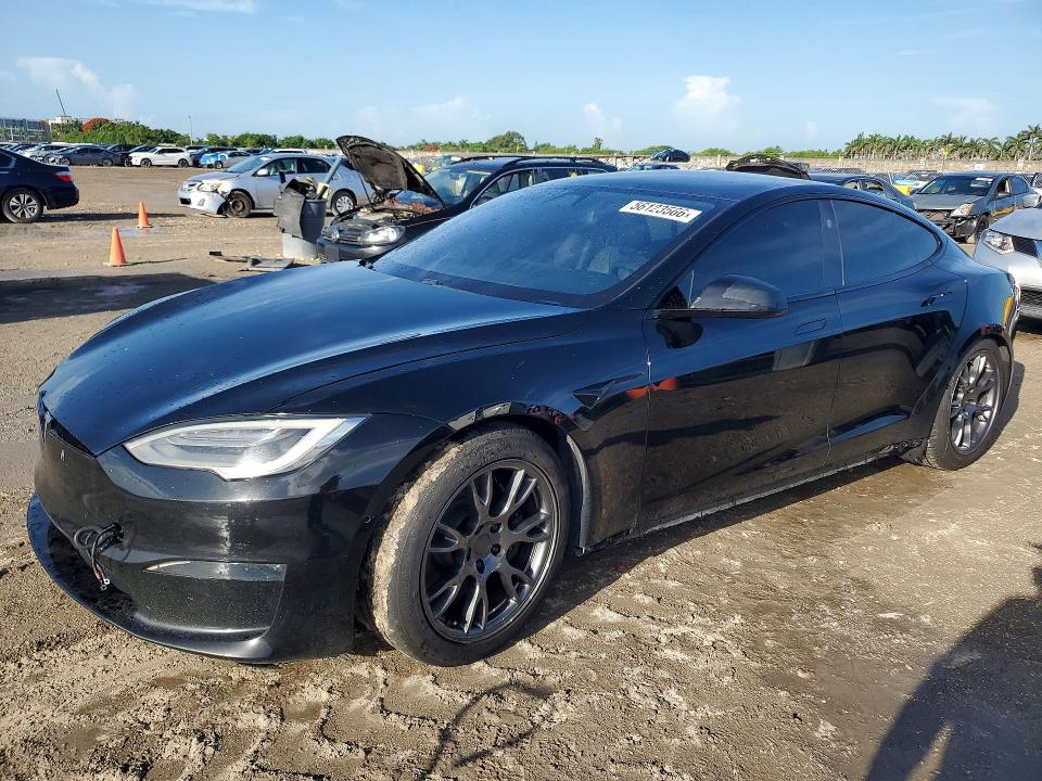 56123566 :رقم المزاد ، 5YJSA1E58MF430351 vin ، 2021 Tesla Model S مزاد بيع