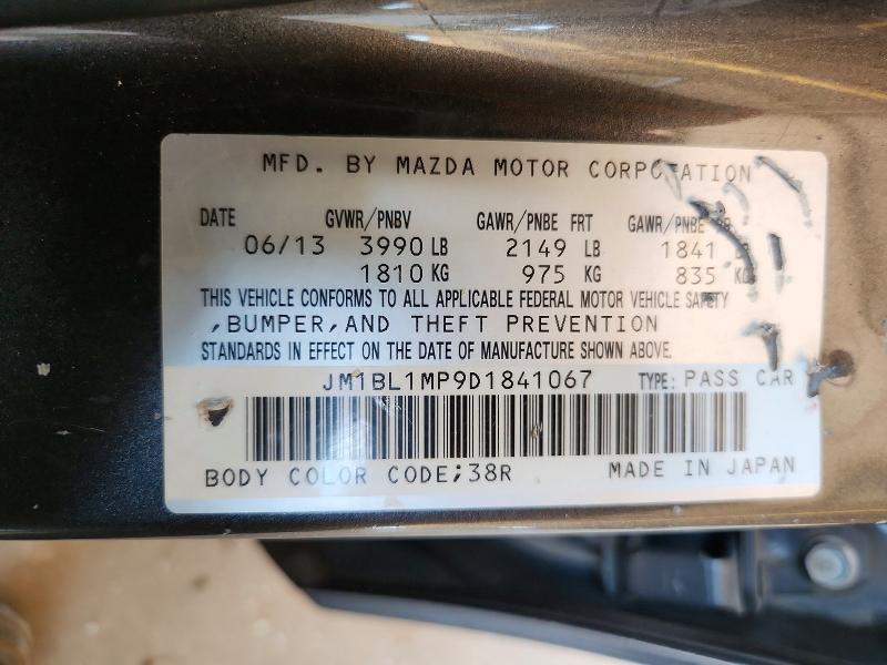 58762256 :رقم المزاد ، JM1BL1MP9D1841067 vin ، 2013 Mazda 3 مزاد بيع