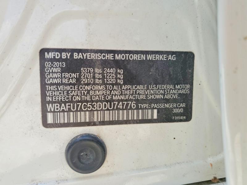 Продажа на аукционе авто 2013 Bmw 535, vin: WBAFU7C53DDU74776, номер лота: 56483586