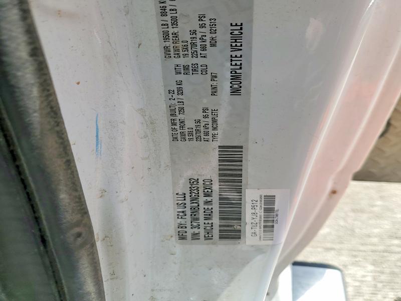 58127056 :رقم المزاد ، 3C7WRNBLXNG233152 vin ، 2022 Ram 5500 مزاد بيع