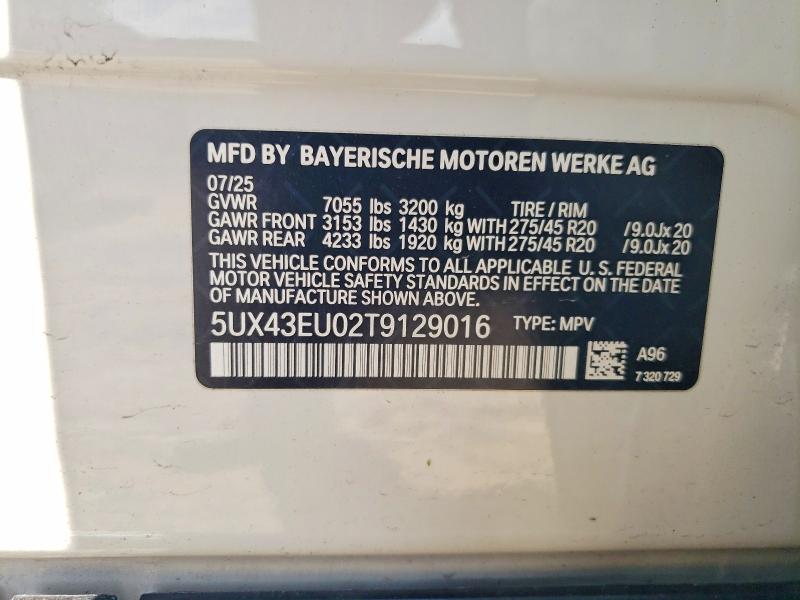 Aukcja sprzedaży 2026 Bmw X5, vin: 5UX43EU02T9129016, numer aukcji: 56653496