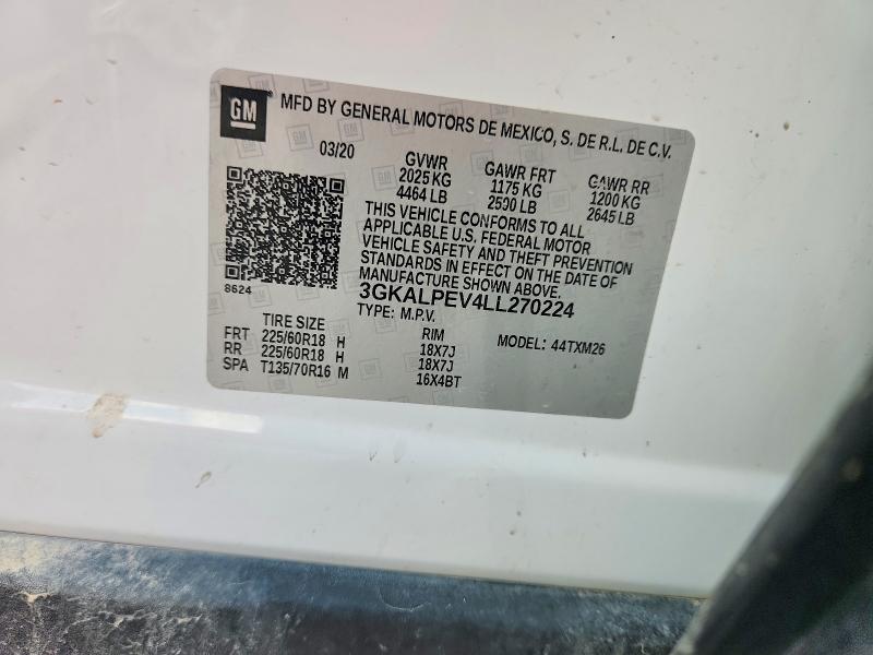 Продажа на аукционе авто 2020 Gmc Terrain, vin: 3GKALPEV4LL270224, номер лота: 56512316