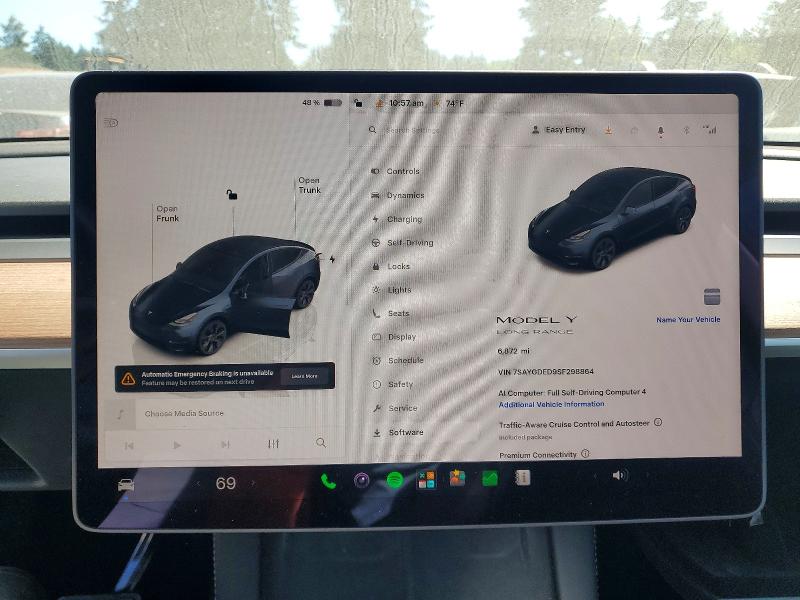 Продажа на аукционе авто 2025 Tesla Model Y, vin: 7SAYGDED9SF298864, номер лота: 57374106