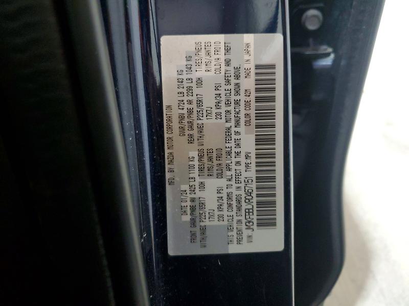55689986 :رقم المزاد ، JM3KFBBLXR0467151 vin ، 2024 Mazda Cx-5 مزاد بيع