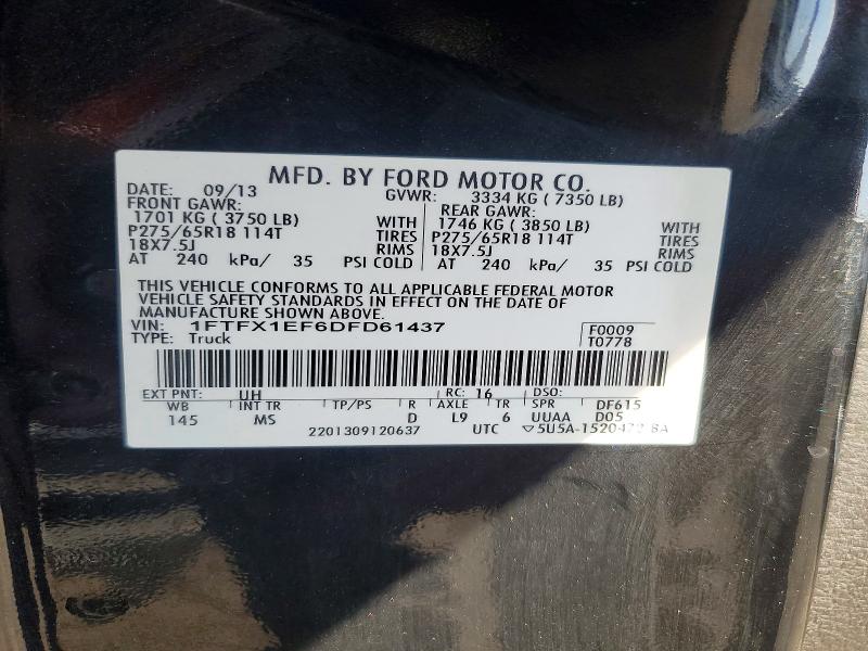 Aukcja sprzedaży 2013 Ford F150, vin: 1FTFX1EF6DFD61437, numer aukcji: 56432146