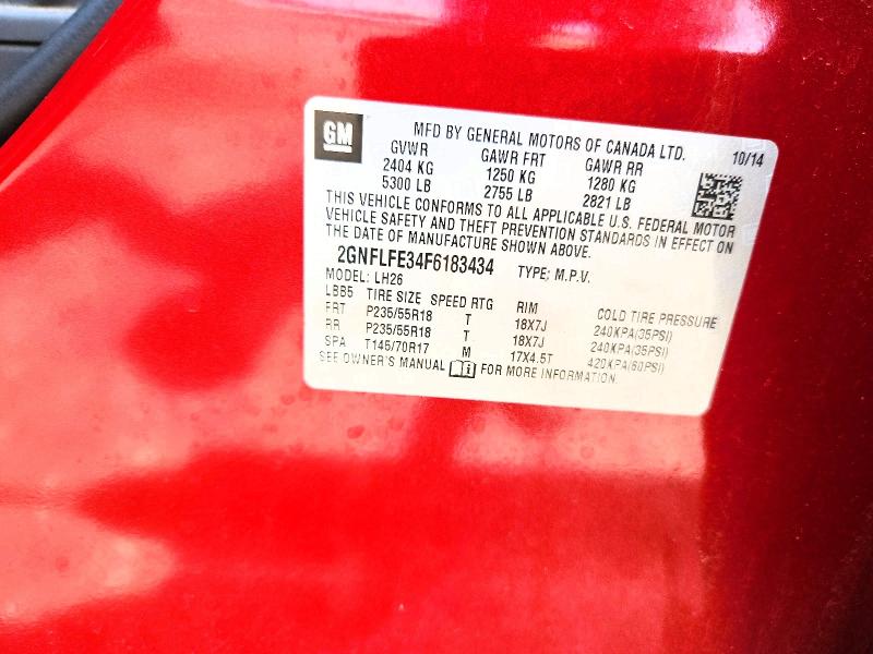 57345446 :رقم المزاد ، 2GNFLFE34F6183434 vin ، 2015 Chevrolet Equinox مزاد بيع