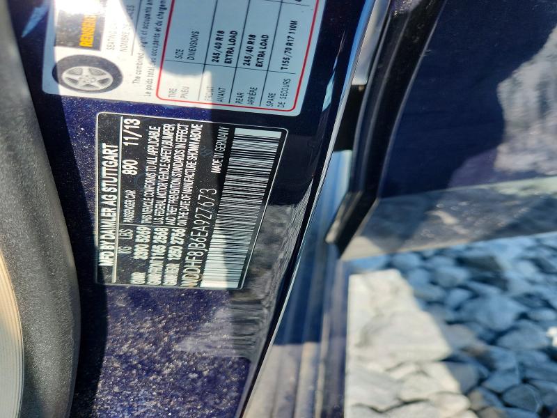 2014 Mercedes-benz E მანქანა იყიდება აუქციონზე, vin: WDDHF8JB6EA927673, აუქციონის ნომერი: 58980246
