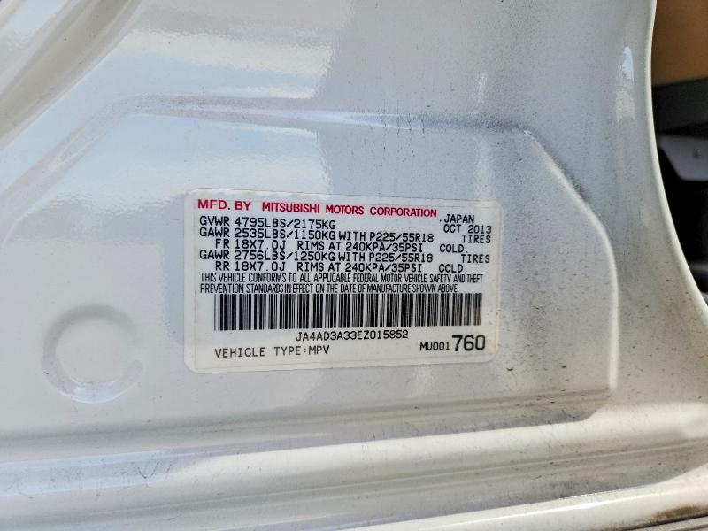 Продаж на аукціоні авто 2014 Mitsubishi Outlander, vin: JA4AD3A33EZ015852, номер лоту: 58063666